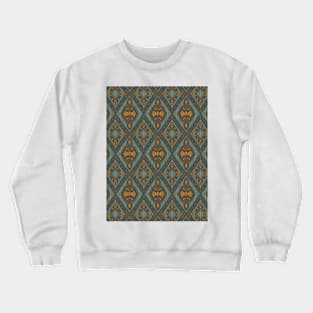 Ikat style geometric print Crewneck Sweatshirt